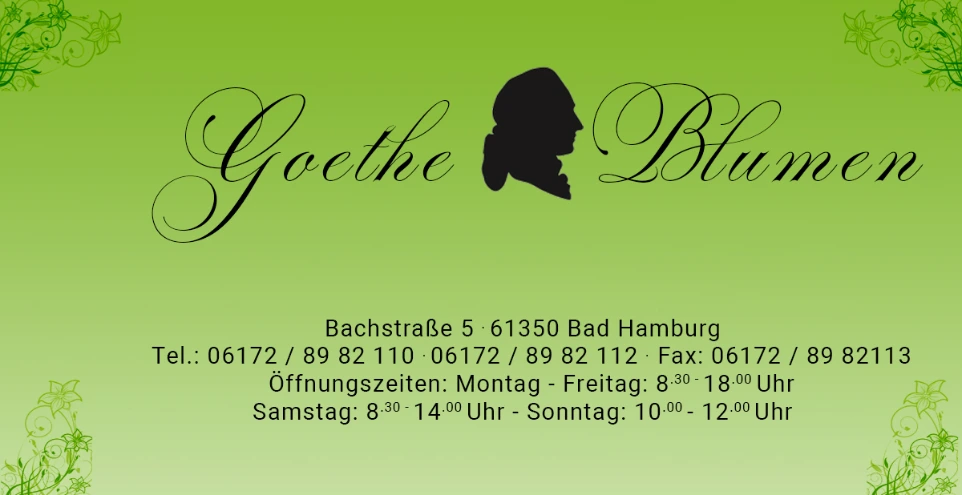 Goethe Blumen: old website