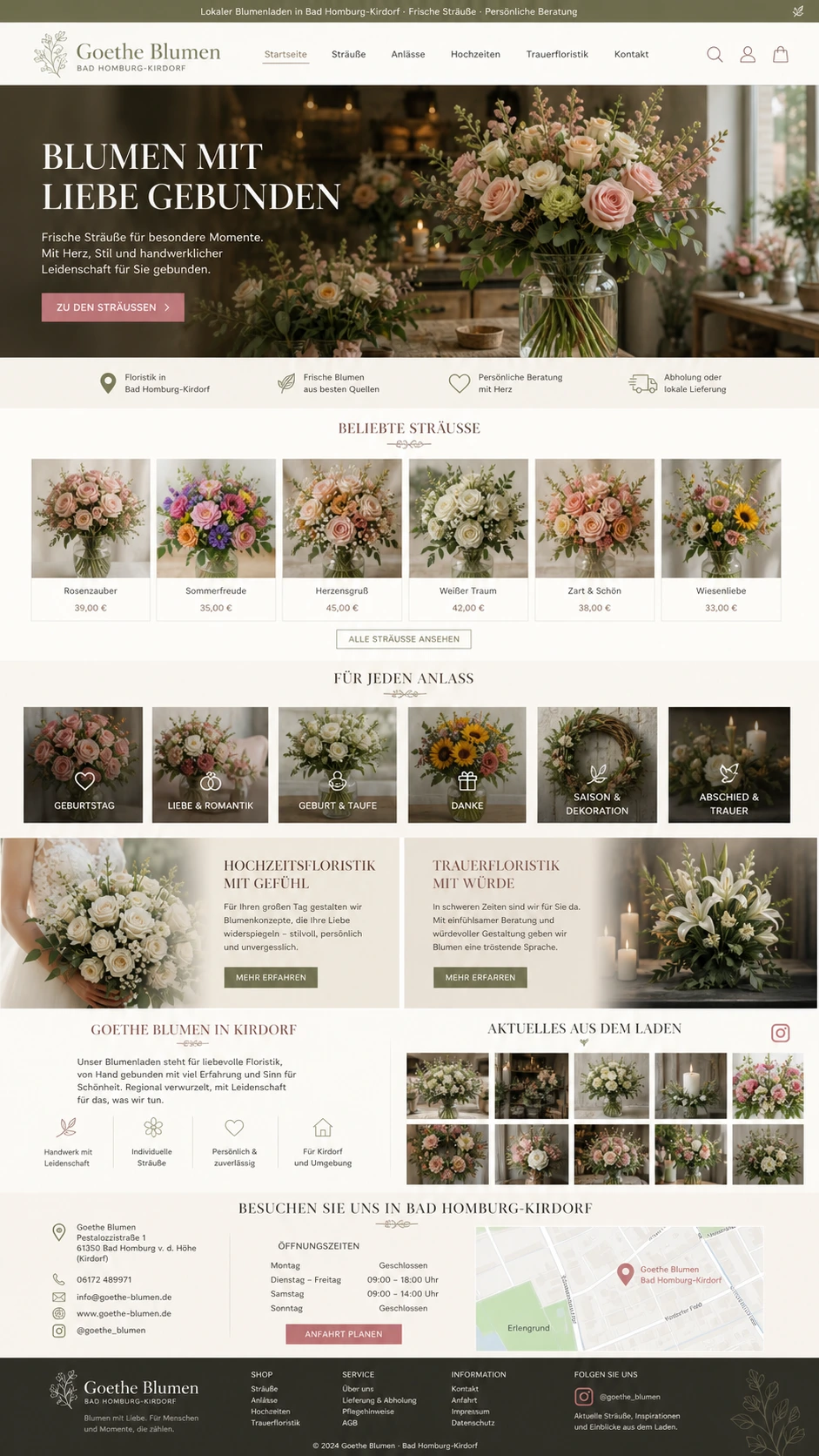 Goethe Blumen: new design
