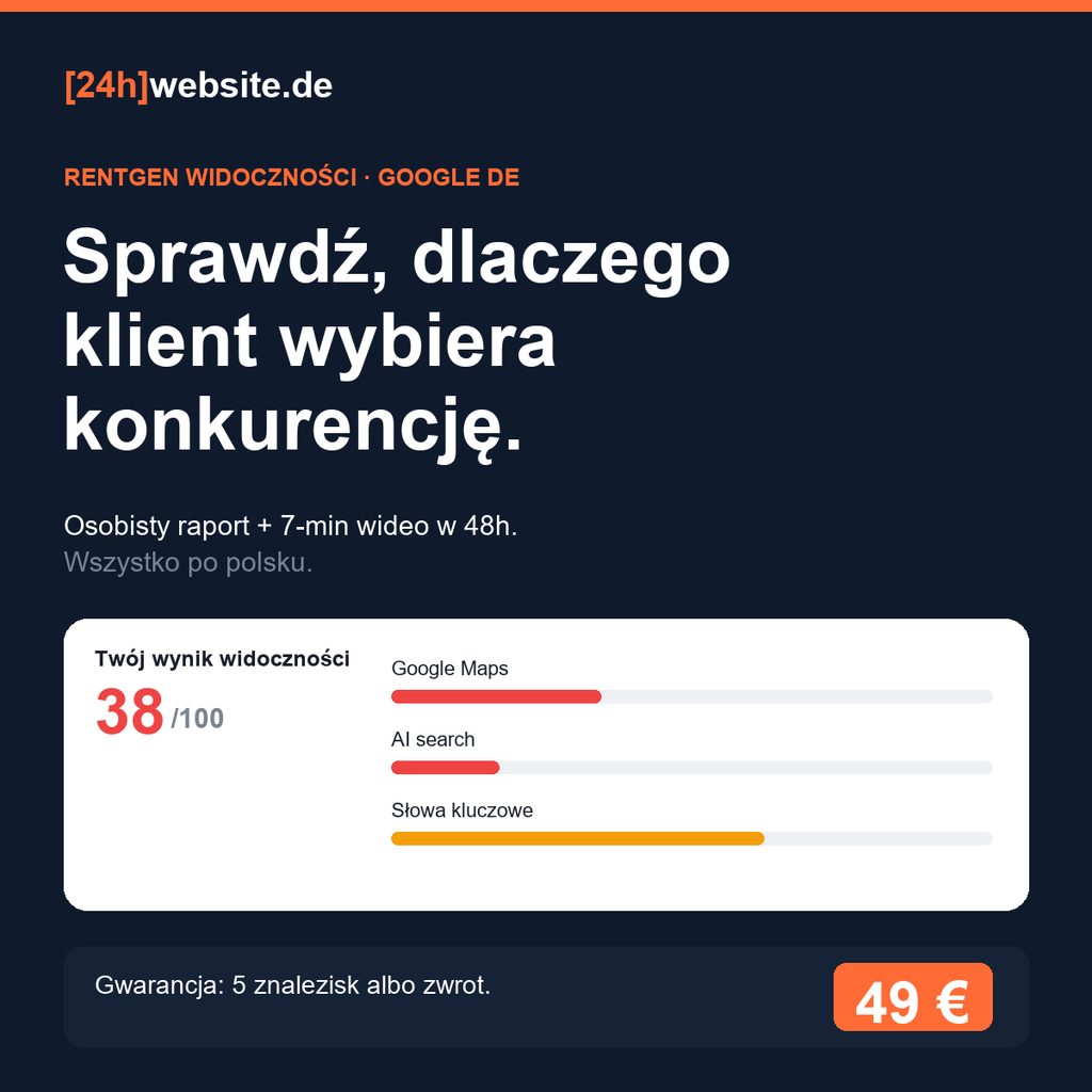 Rentgen Widoczności: Google, AI, odpowiedzi i Mapy